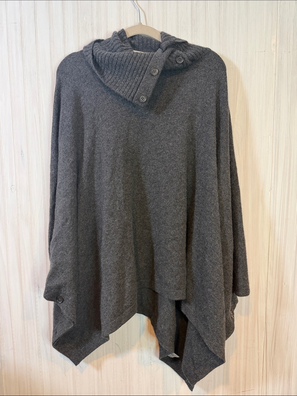 MINNIE ROSE CASHMERE PONCHO SHAWL XS